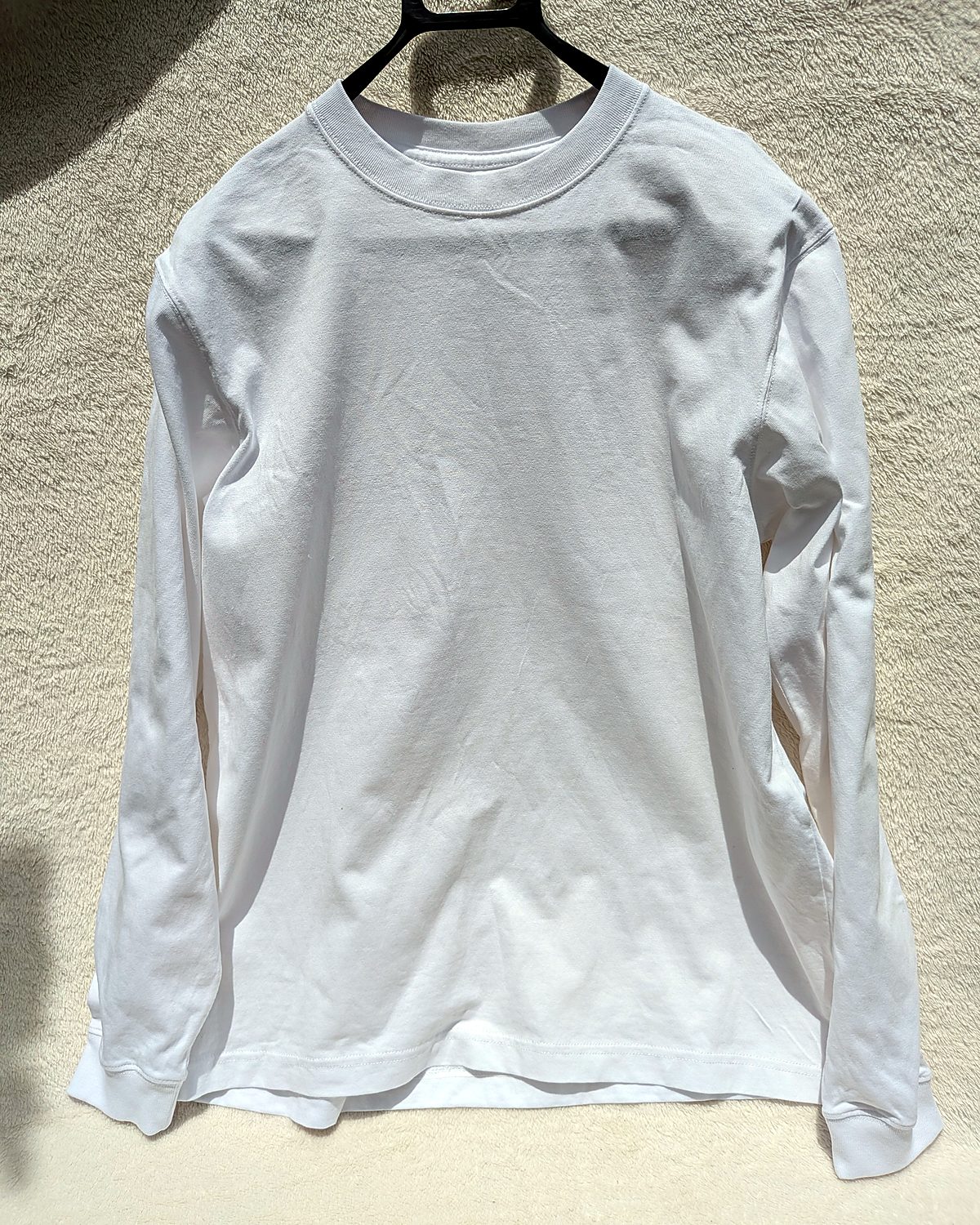 Long-sleeve T-shirt, before dyeing